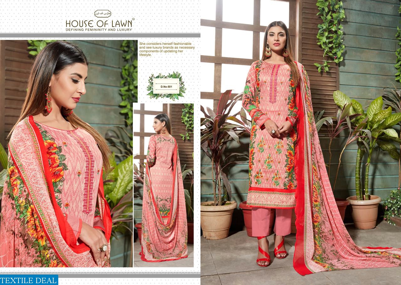 house of lawn muslin vol-5 Wholesale Ethnic dress material